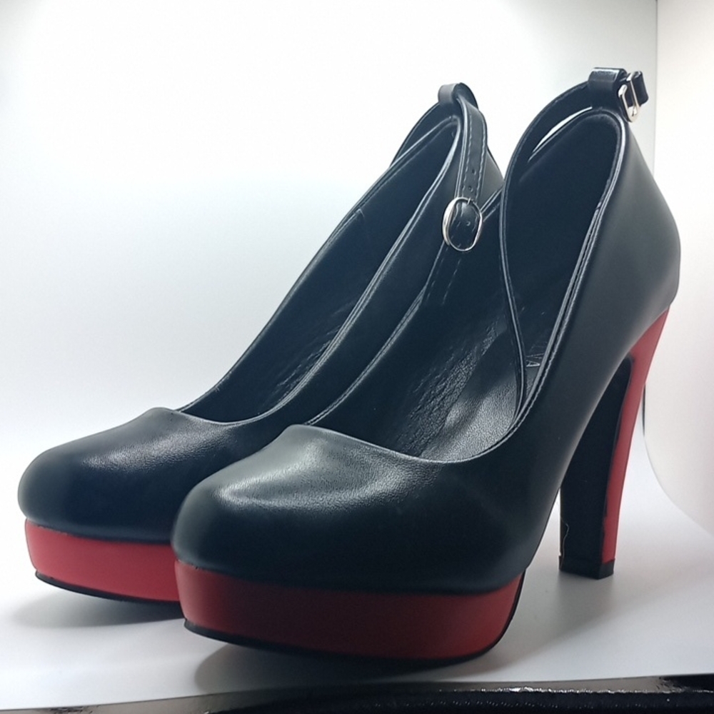 Black and Red Women's Heels